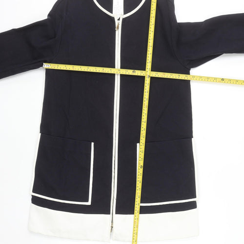 Pennyblack Women's Blue Mid-Length Zip Coat Size 10