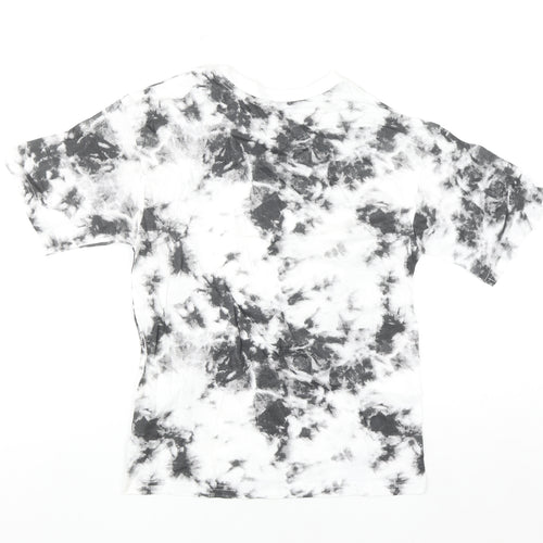 George Boys Black Tie-Dye Lazy Mood Graphic T-Shirt 10-11 Years