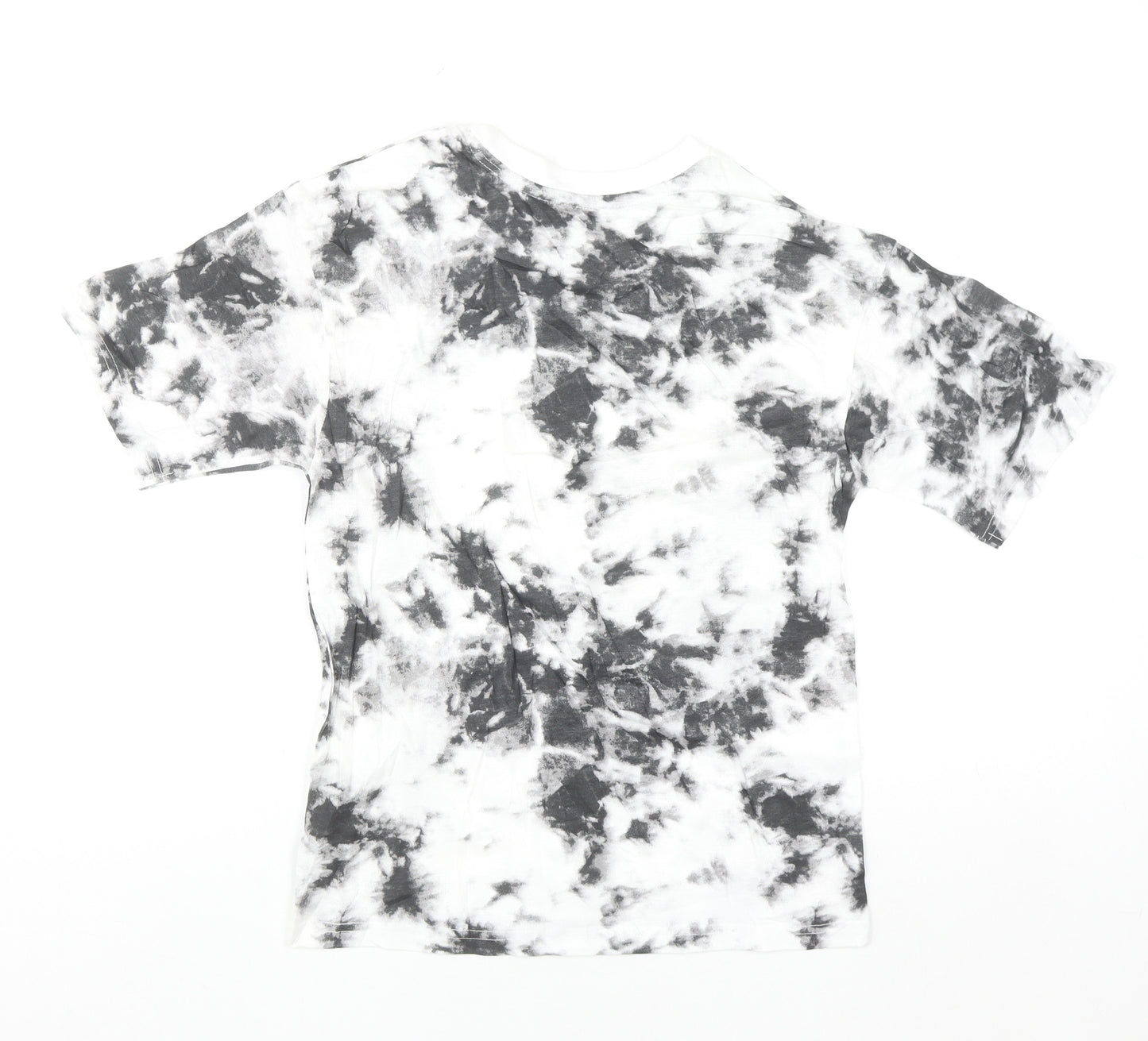 George Boys Black Tie-Dye Lazy Mood Graphic T-Shirt 10-11 Years
