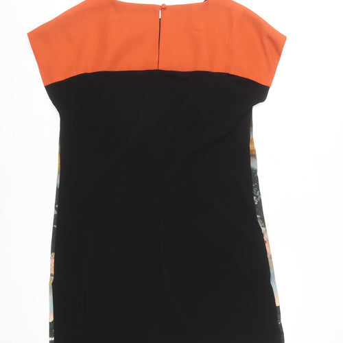 Wallis Women’s Multicoloured Shift Dress Size 12 Art Print Short Sleeve