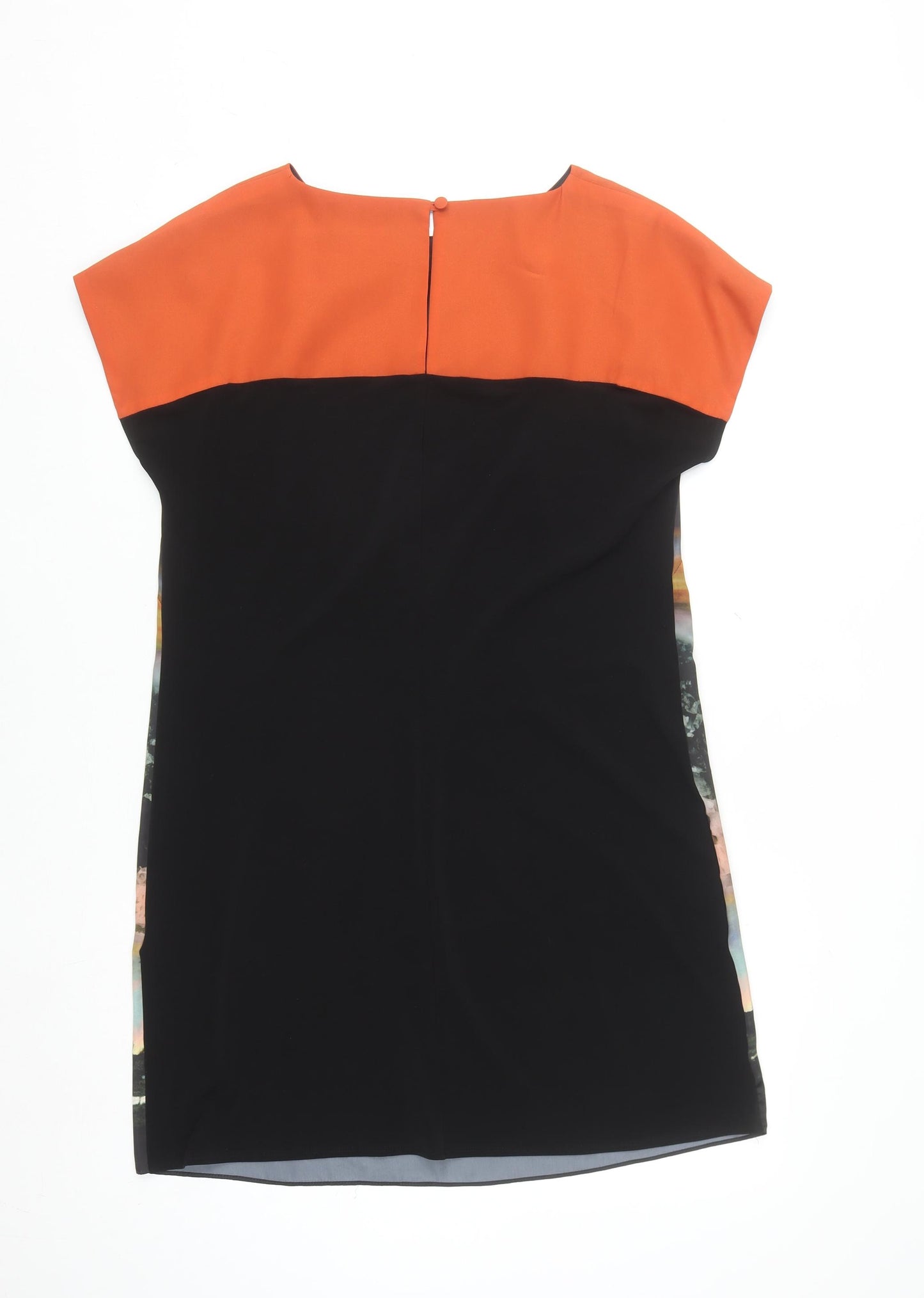 Wallis Women’s Multicoloured Shift Dress Size 12 Art Print Short Sleeve