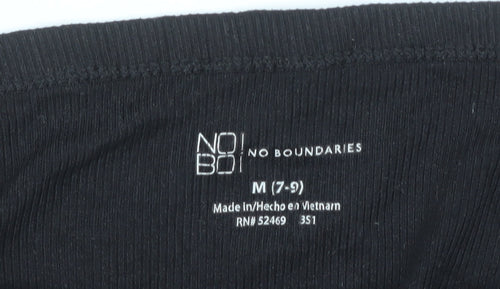No Boundaries Women's Black Camisole Tank Top M Slim Fit