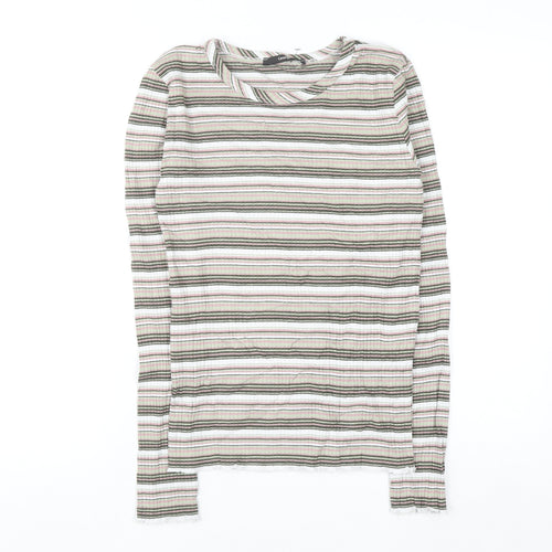 George Women's Multicoloured Striped Cotton Jumper Size 10