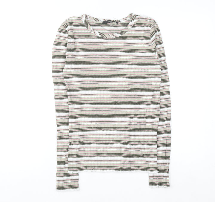 George Women's Multicoloured Striped Cotton Jumper Size 10