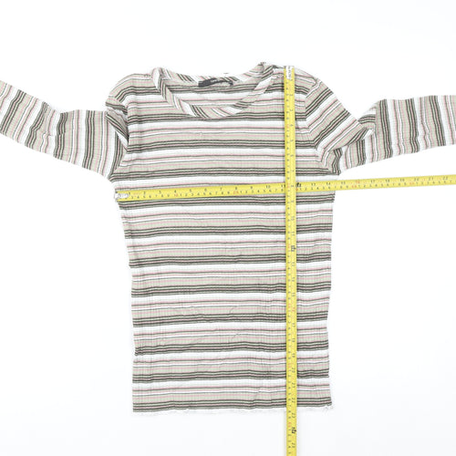 George Women's Multicoloured Striped Cotton Jumper Size 10