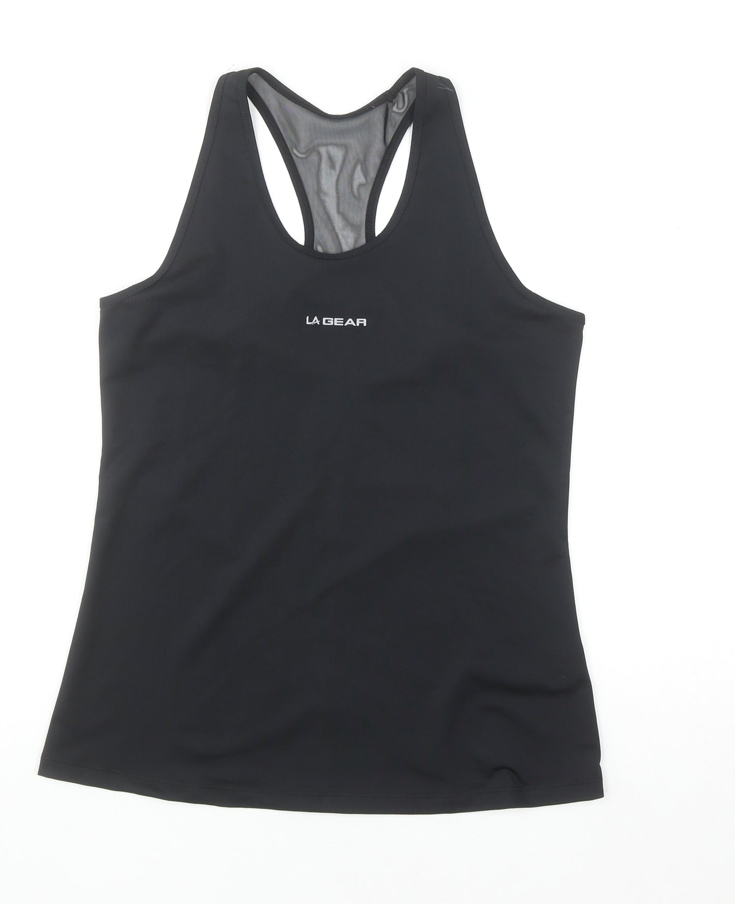 LA Gear Womens Black UK 10 Racerback Athletic Tank Top