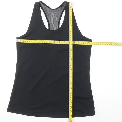 LA Gear Womens Black UK 10 Racerback Athletic Tank Top