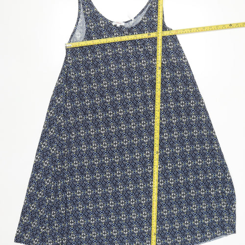 s.Oliver Women's Blue Geometric A-Line Dress Size 10