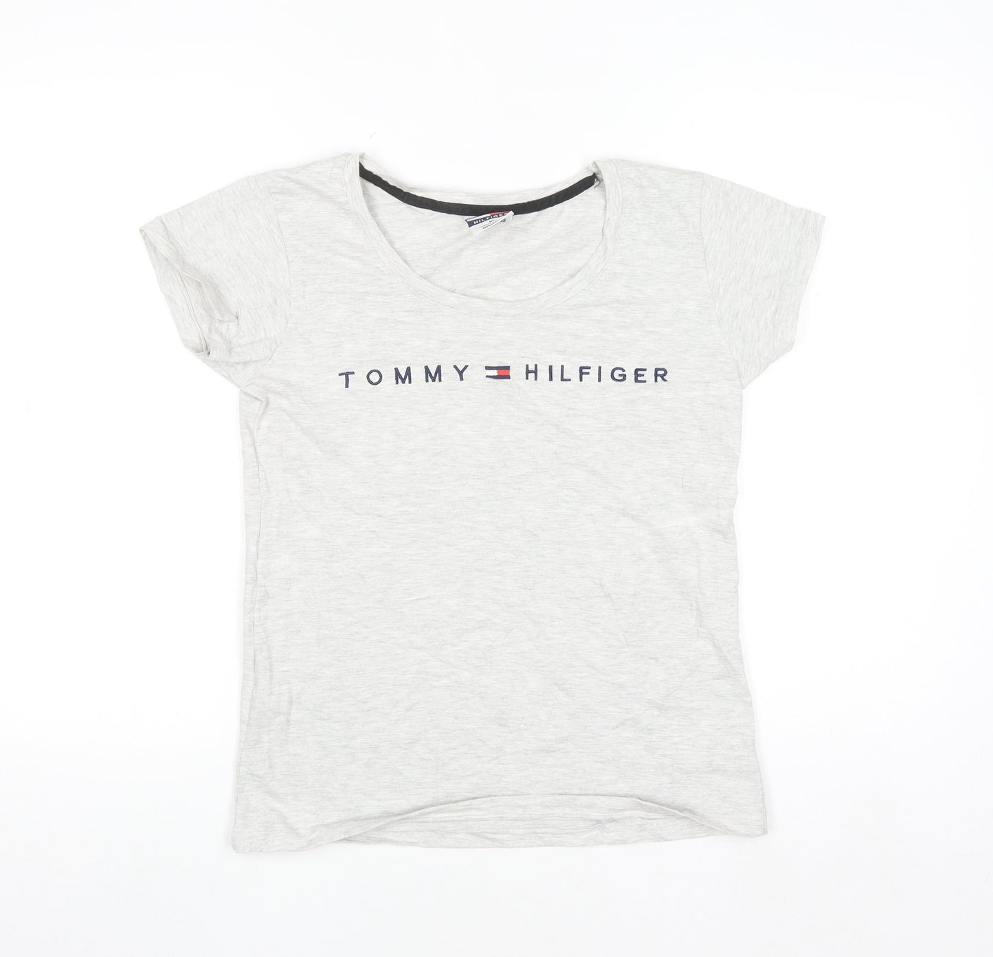 Tommy Hilfiger Womens Grey XL Basic T-Shirt 100% Cotton