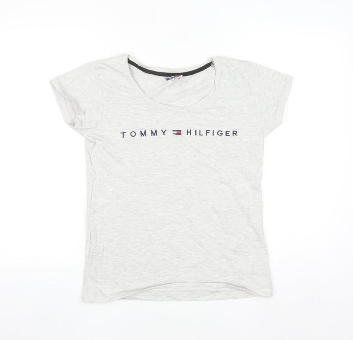 Tommy Hilfiger Womens Grey XL Basic T-Shirt 100% Cotton