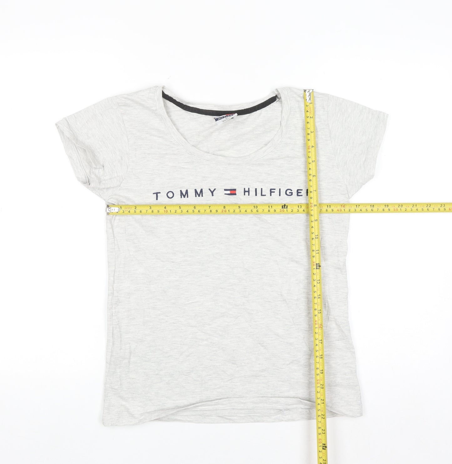Tommy Hilfiger Womens Grey XL Basic T-Shirt 100% Cotton