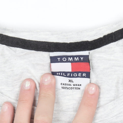 Tommy Hilfiger Womens Grey XL Basic T-Shirt 100% Cotton