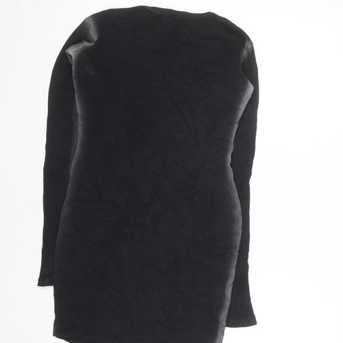 F&F Women’s Black Star Bodycon Jersey Dress Size 8