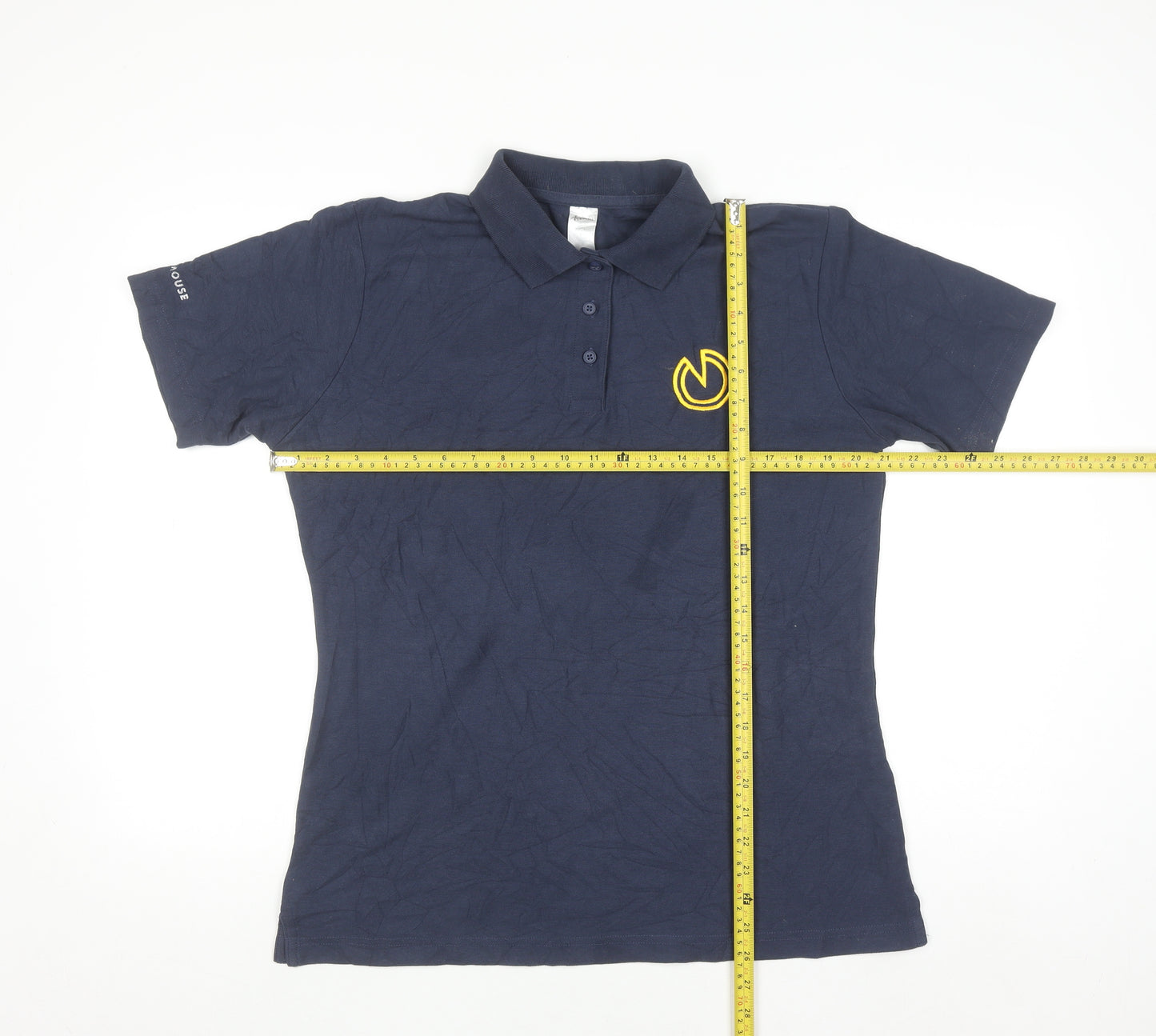 Alexandra Men's Navy Blue Polo Shirt Size L Cotton Blend Workwear