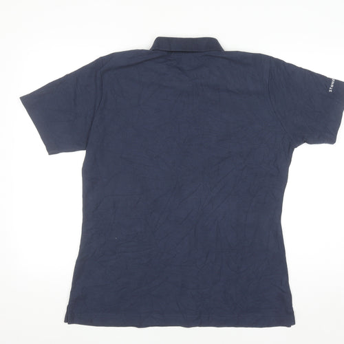 Alexandra Men's Navy Blue Polo Shirt Size L Cotton Blend Workwear