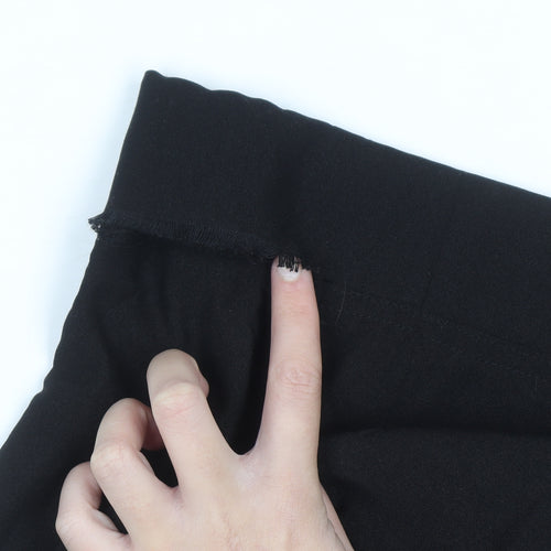Yours Women Black Size 18 Wide-Leg Stretch Trousers