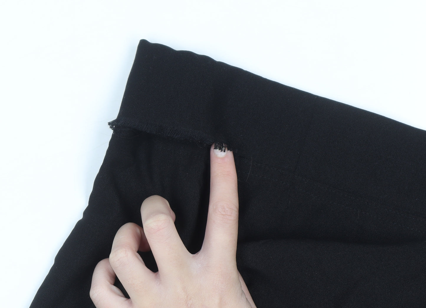 Yours Women Black Size 18 Wide-Leg Stretch Trousers