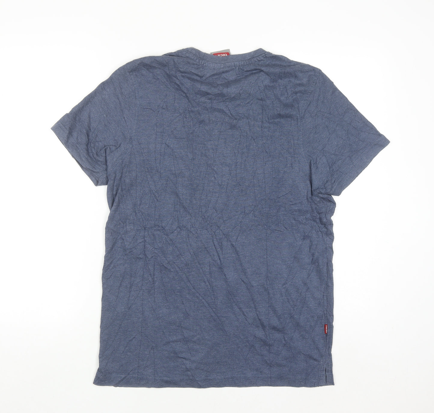 TOG24 Men's Blue Cotton Blend Short Sleeve Crew Neck T-Shirt Size S