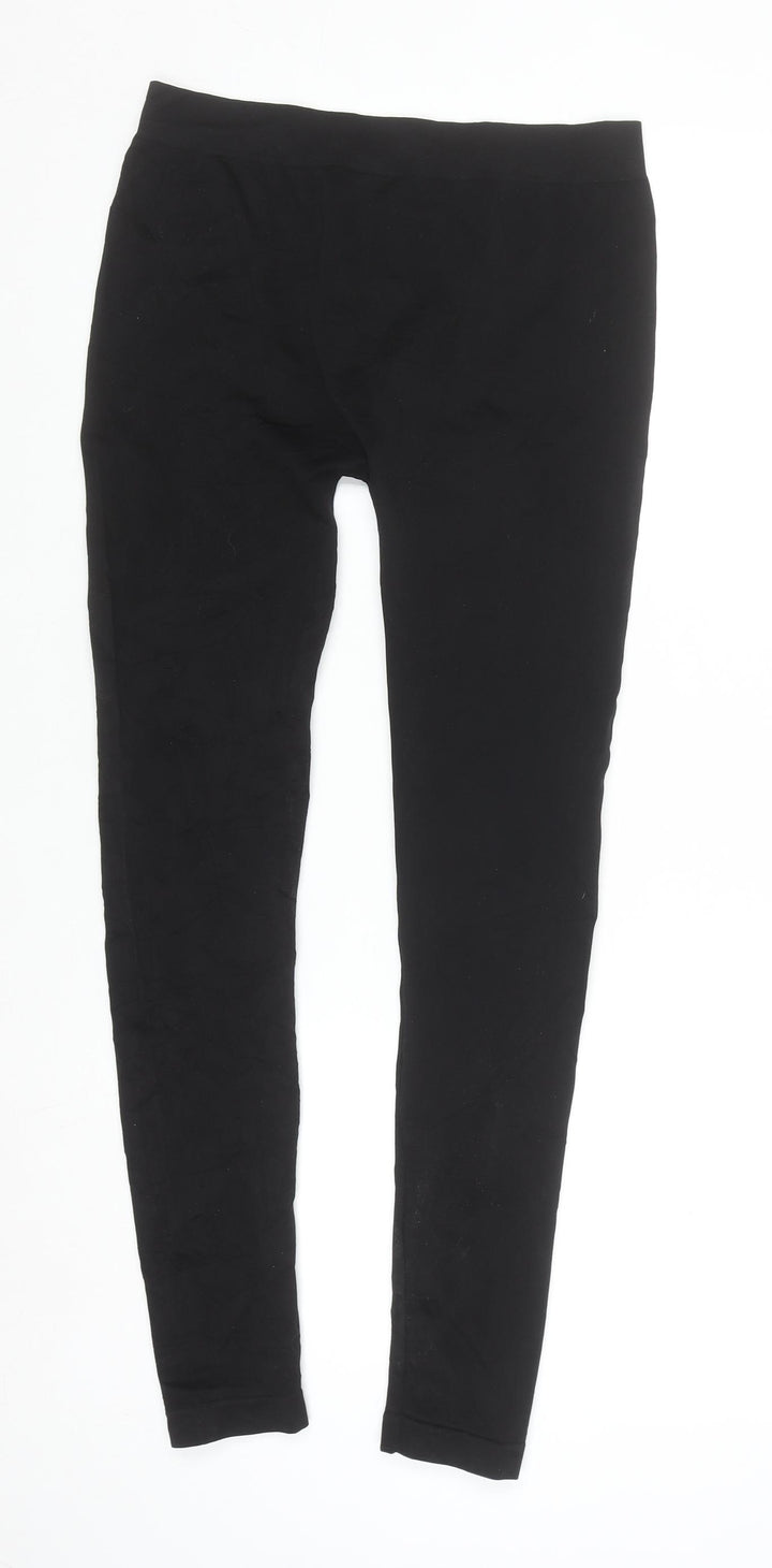 Urban Classics Women Black L Jersey Cotton Stretch Leggings