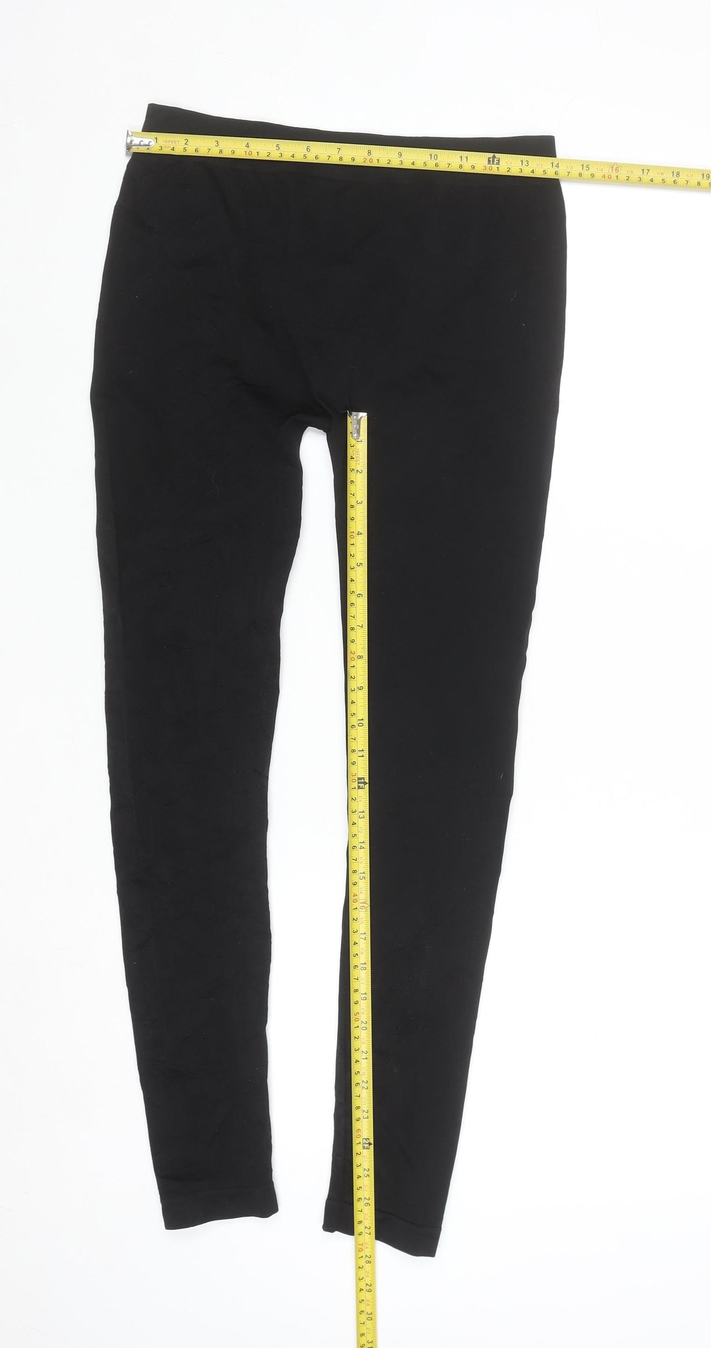 Urban Classics Women Black L Jersey Cotton Stretch Leggings