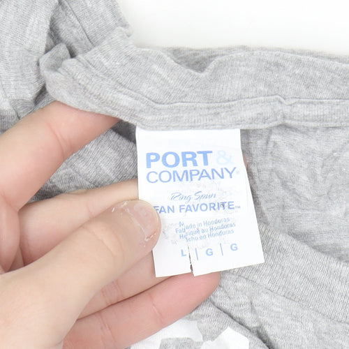 Port & Company Men's Grey 'Italians Do It Better' Graphic T-Shirt L