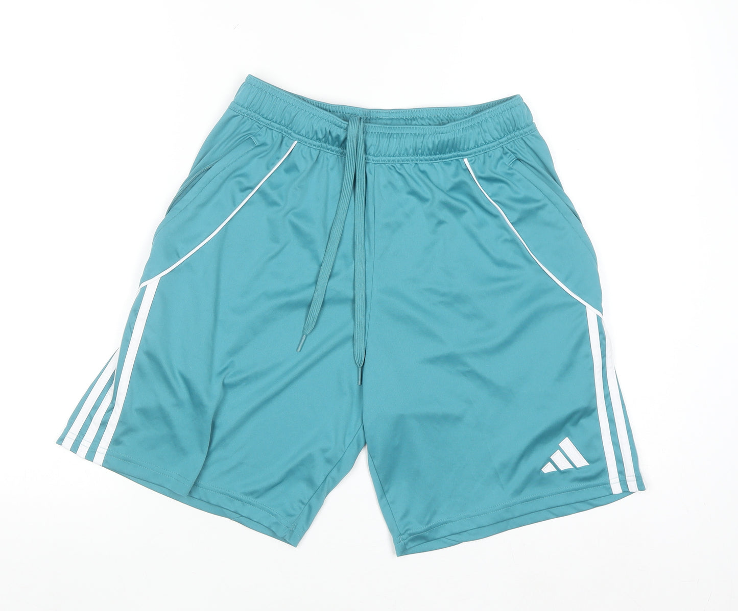 Adidas Men's Blue Athletic Shorts M Regular Fit Quick Dry Activewear