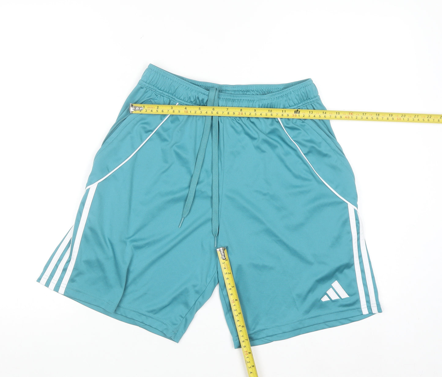 Adidas Men's Blue Athletic Shorts M Regular Fit Quick Dry Activewear