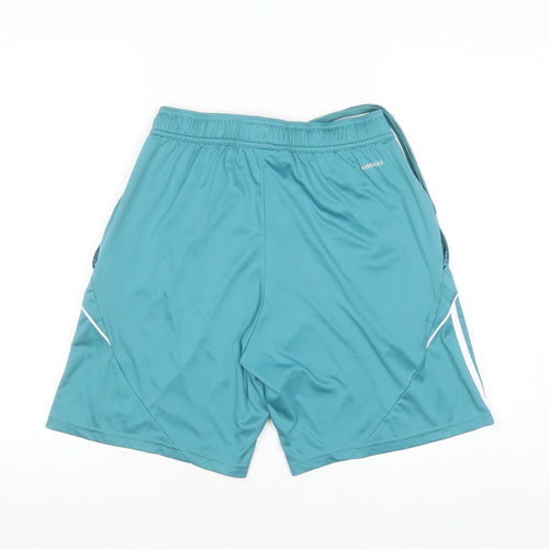 Adidas Men's Blue Athletic Shorts M Regular Fit Quick Dry Activewear