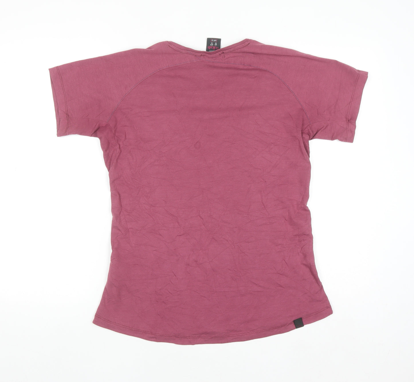 Rab Womens Purple Short Sleeve Crew Neck Outdoor T-Shirt UK 12