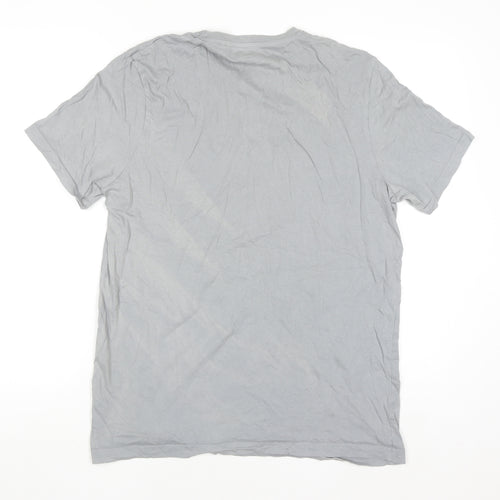 Mountain Warehouse Men’s Grey Crew Neck Graphic Hiking T-Shirt M
