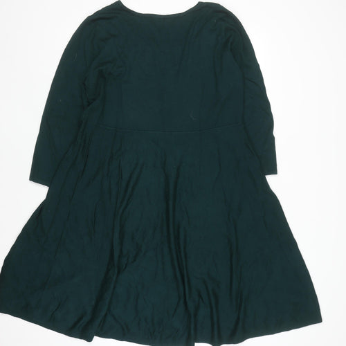 Studio 8 Women’s Green Fit & Flare Knit Dress Size 18