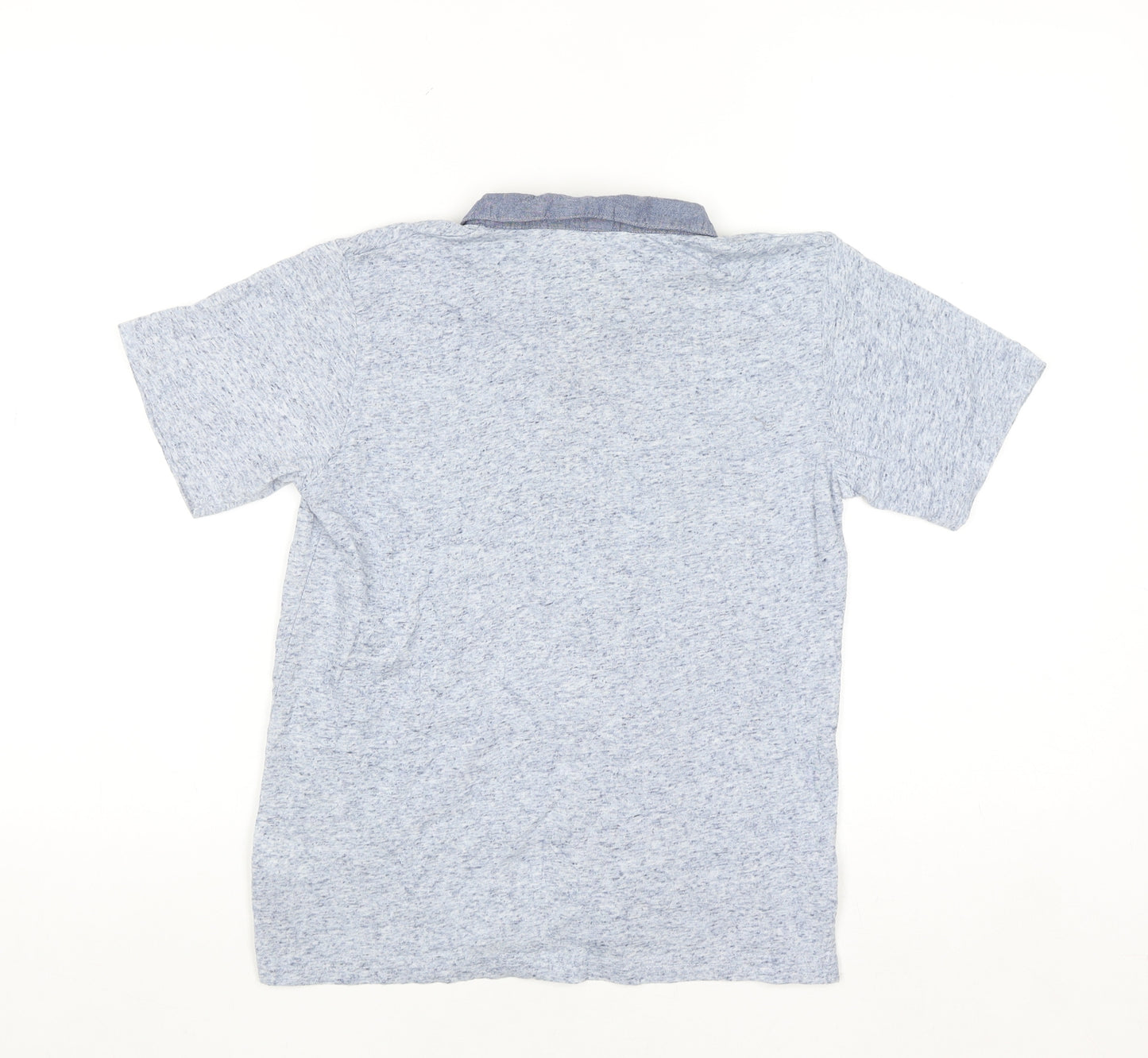 Quality Outfitters Boys Blue Short Sleeve Henley Polo Shirt 10 Years