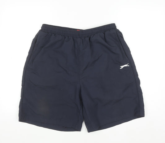 Slazenger Men's Blue XL Sports Shorts Elastic Waist Quick Dry