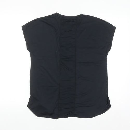 Dunnes Stores Womens Black XS Basic Short Sleeve Stretch T-Shirt