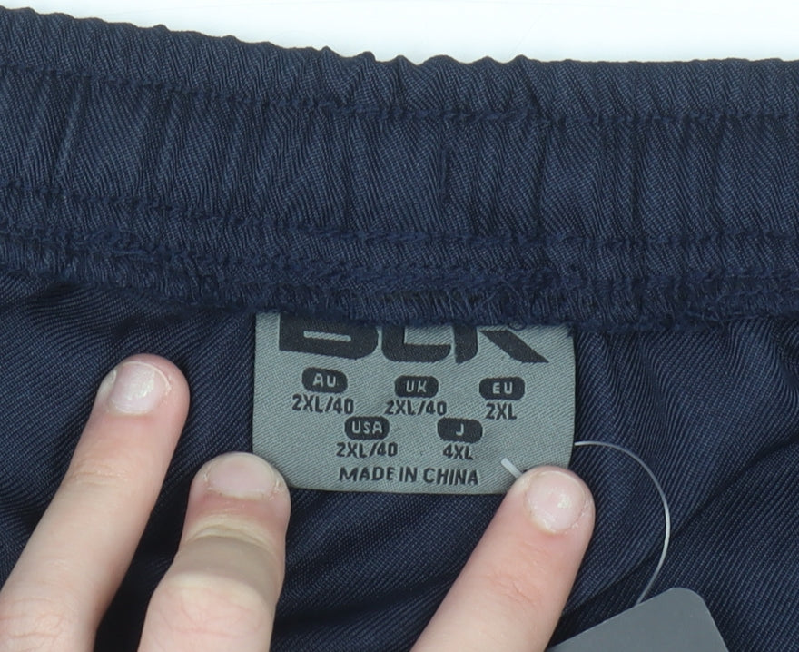 BLK Men’s Blue Athletic Sports Shorts 2XL Quick Dry Lightweight