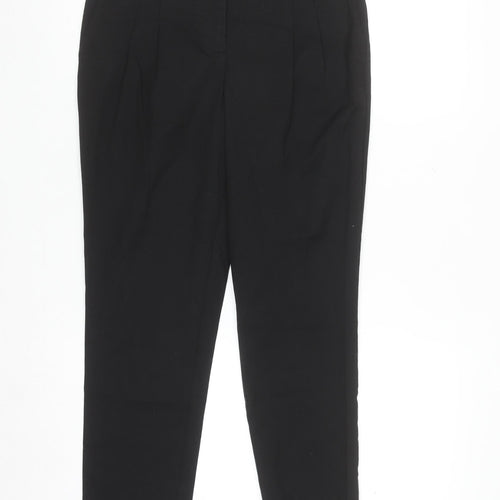 Next Women's Black Tailored Work Trousers Size 8R Slim Fit