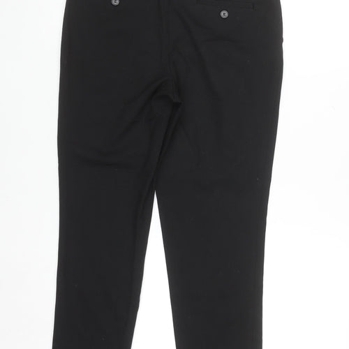 Next Women's Black Tailored Work Trousers Size 8R Slim Fit