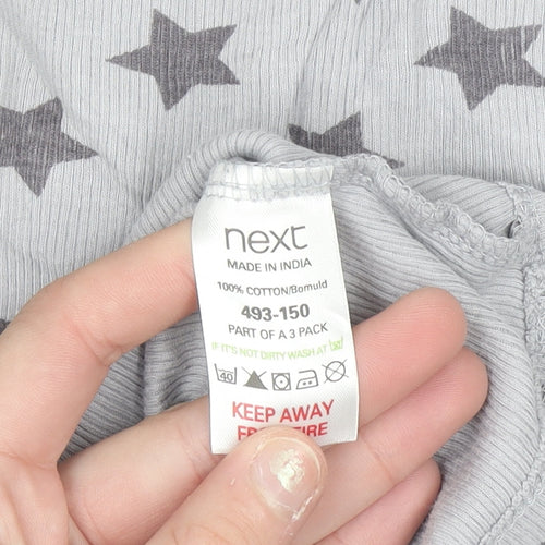 Next Girls Grey Star Print Cotton Tank Top 12 Years