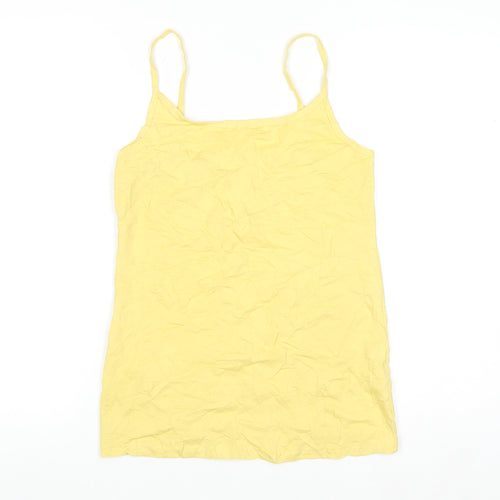 Papaya Women's Yellow Camisole Tank Top Size 12 Cotton Blend