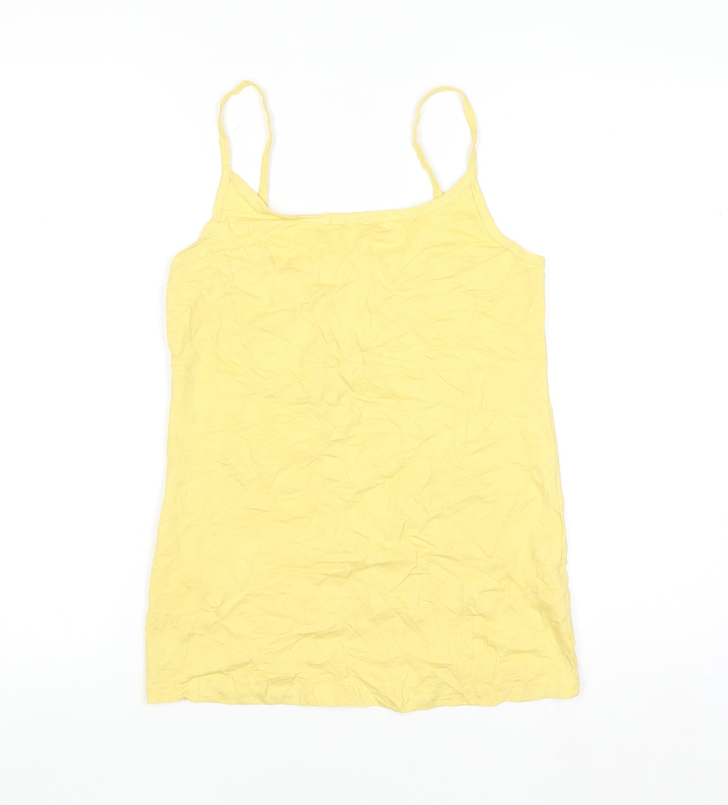 Papaya Women's Yellow Camisole Tank Top Size 12 Cotton Blend