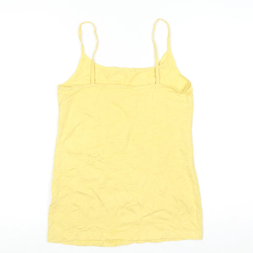 Papaya Women's Yellow Camisole Tank Top Size 12 Cotton Blend