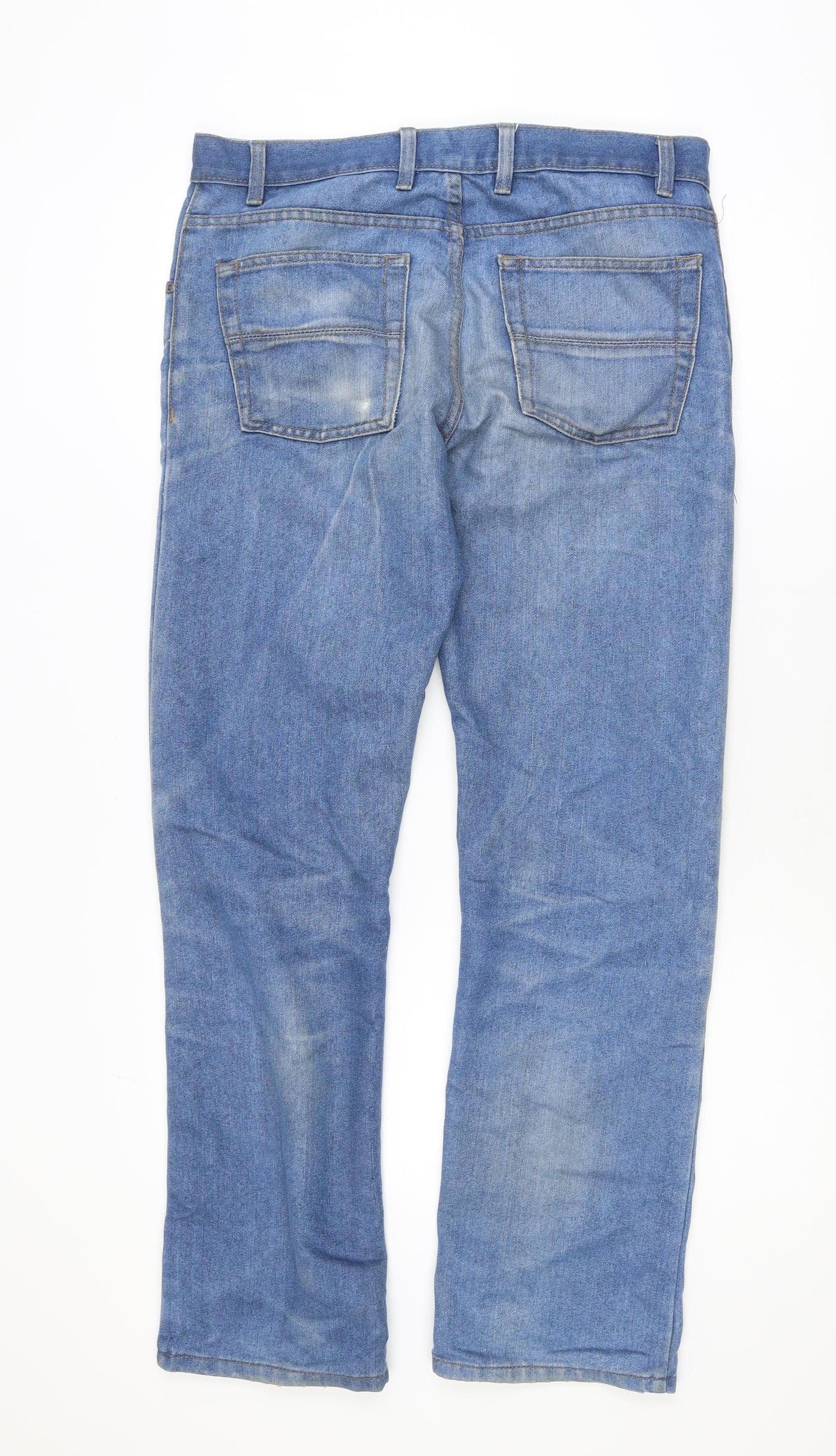 Denim Co. Men's Blue Straight Leg Jeans W32 L32 Regular Fit
