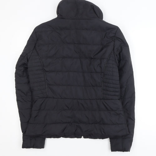 Vero Moda Women's Black L Puffer Jacket with Zip Pockets