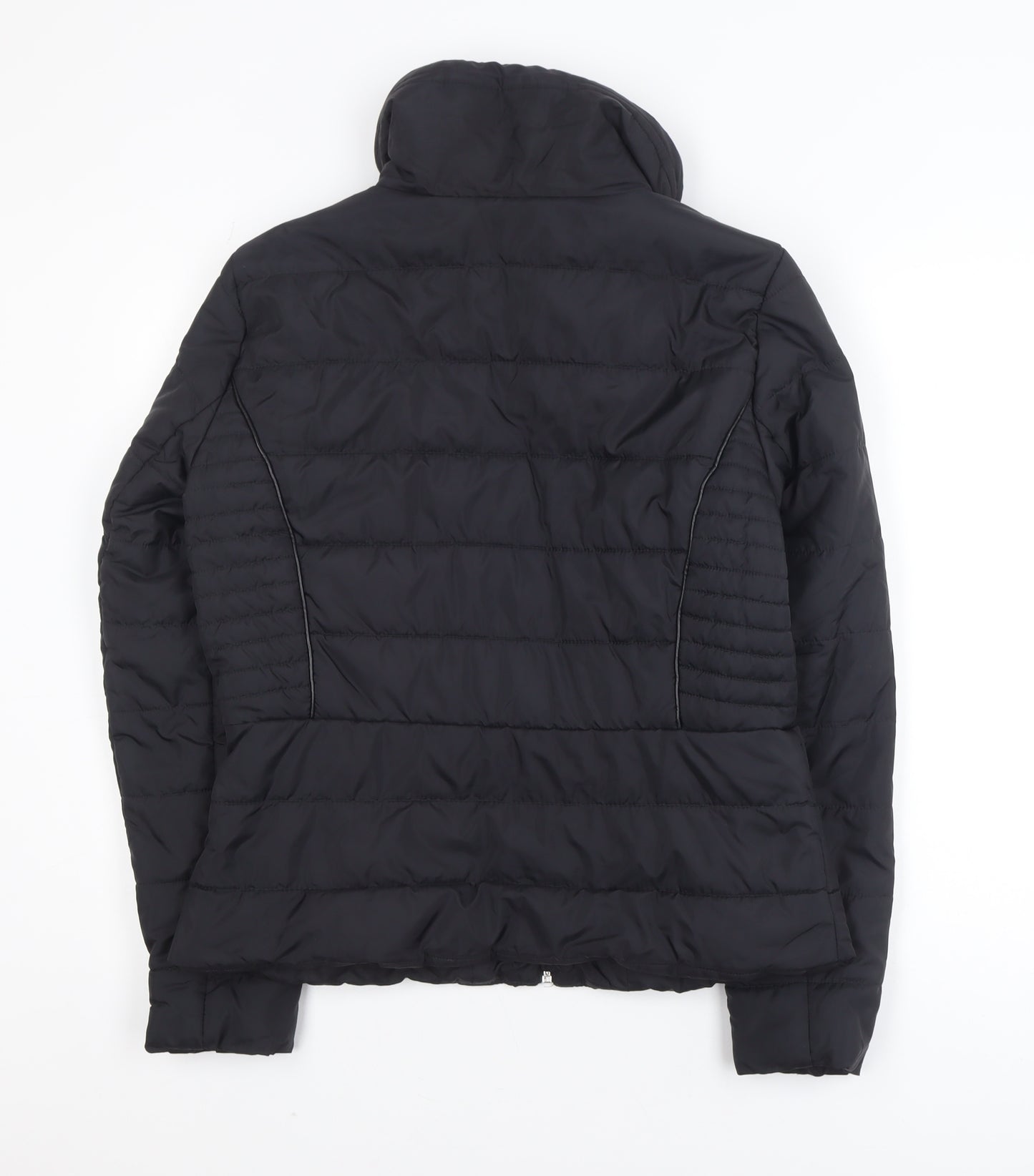 Vero Moda Women's Black L Puffer Jacket with Zip Pockets