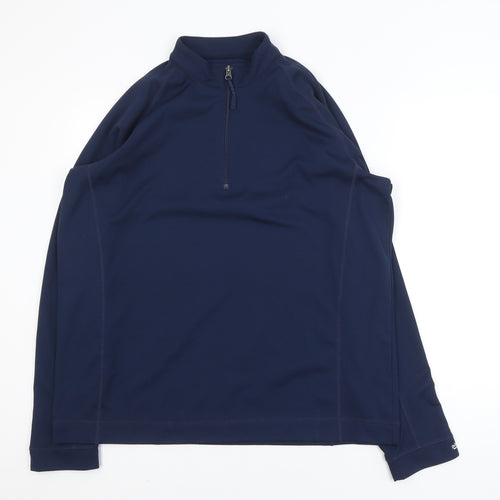 Pádraig Harrington Men's Blue XL 1/2 Zip Golf Activewear Jacket
