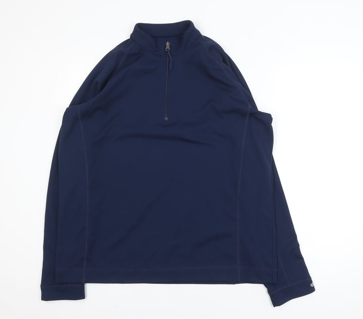 Pádraig Harrington Men's Blue XL 1/2 Zip Golf Activewear Jacket