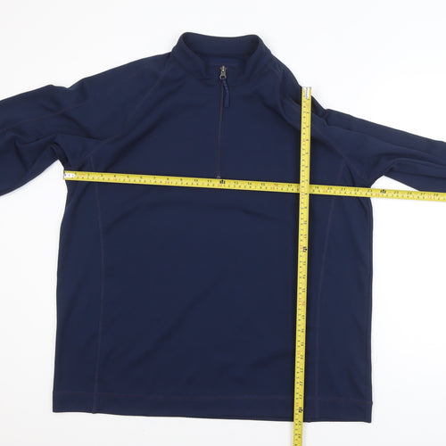 Pádraig Harrington Men's Blue XL 1/2 Zip Golf Activewear Jacket