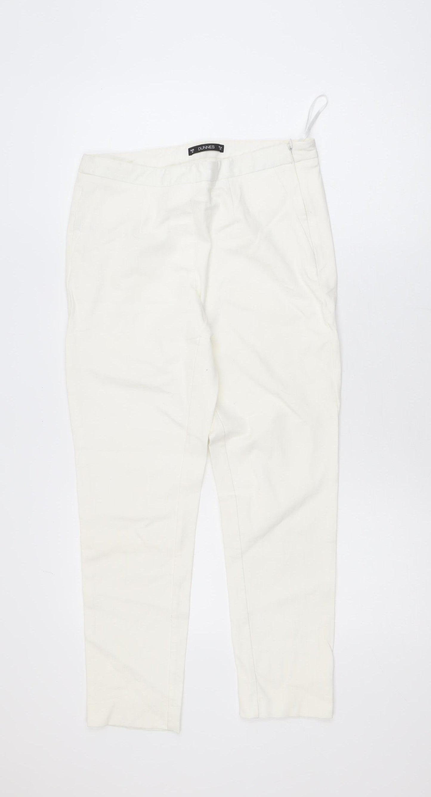 Dunnes Women’s Ivory Cropped Slim Fit Stretch Jeans Size 10