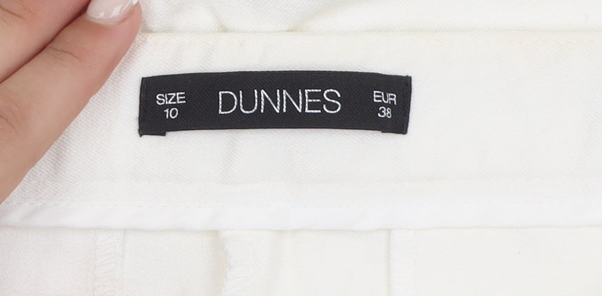Dunnes Women’s Ivory Cropped Slim Fit Stretch Jeans Size 10