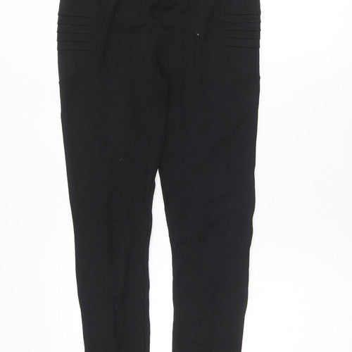 Savida Women’s Black Stretch Leggings Size 10 Mid Rise